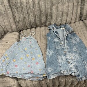 Zara Light Blue Denim Vest with Subtle Wash